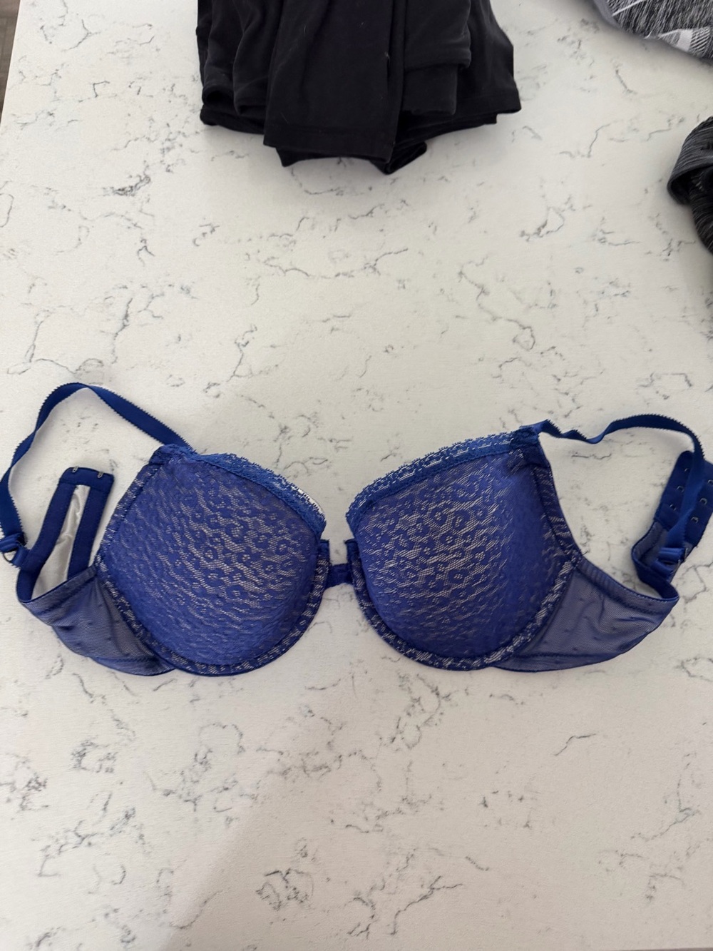 Kensie Royal Blue Lace Push-Up Bra